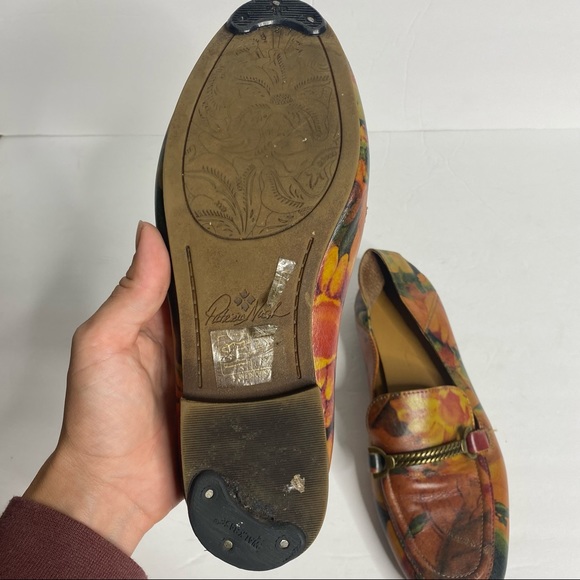 Patricia Nash Fia floral leather multicolor Loafers 6.5 - Picture 5 of 15